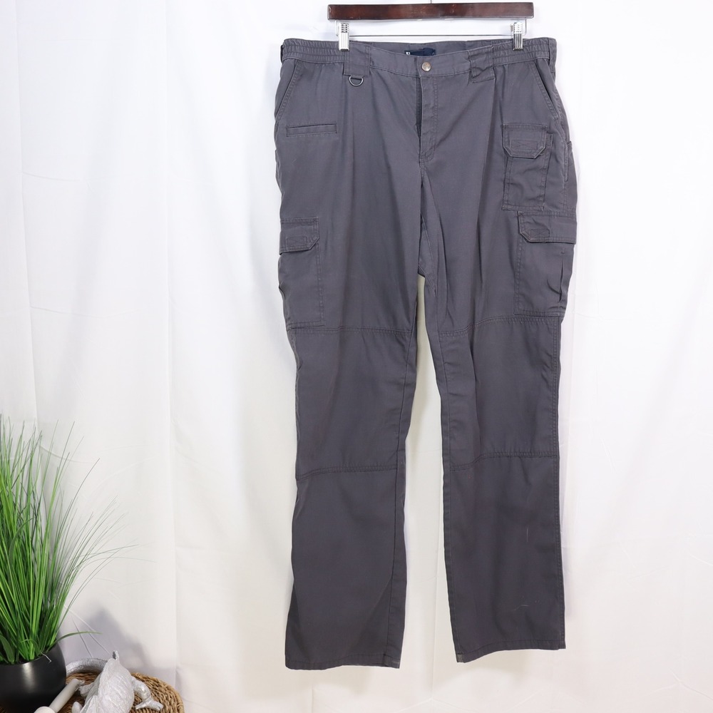 5.11 Tactical Series Womens 20 Long Gray Cargo Pants Work Utility Gorpcore